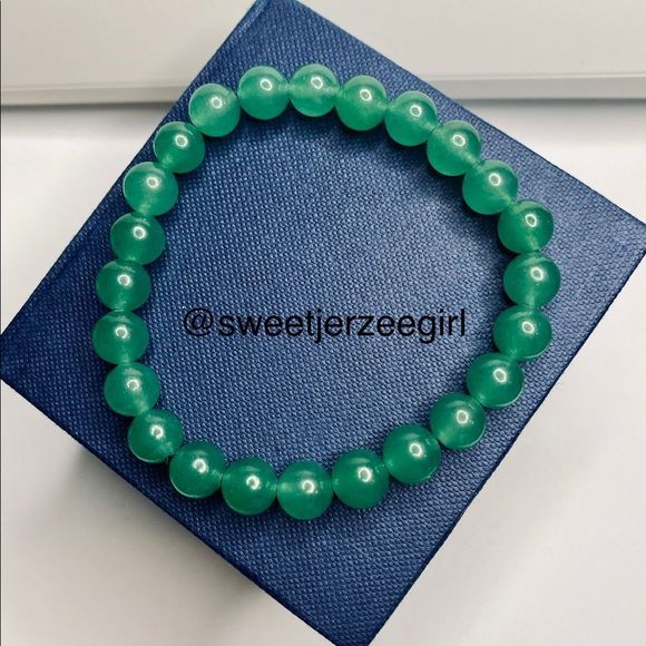 Green Aventurine Natural Gemstone Bead Stretch Bracelet